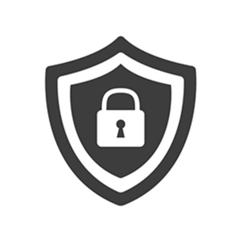 shield with lock inside